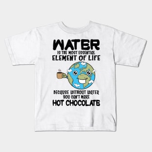 Funny Hot Chocolate Addict Kids T-Shirt